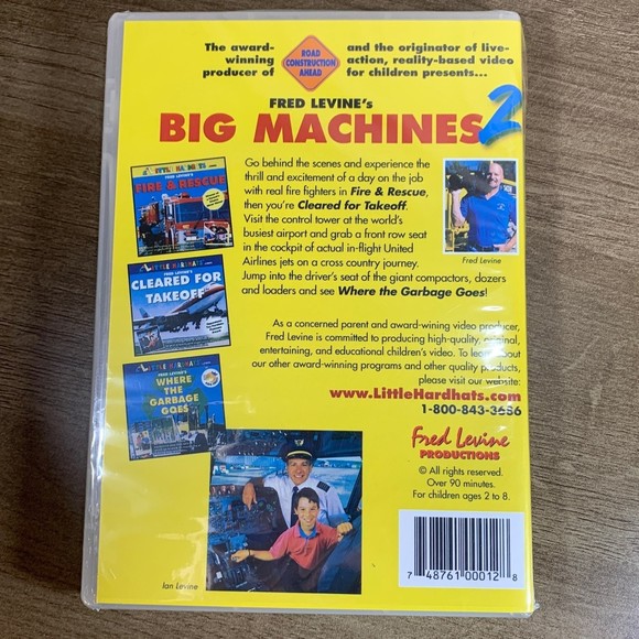 Big Machines 2- DVD from Little Hardhats- Fred Levine. Tractor movie - Picture 2 of 3
